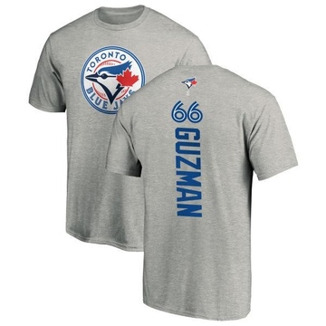 Men's Toronto Blue Jays Juan Guzman ＃66 Backer T-Shirt Ash