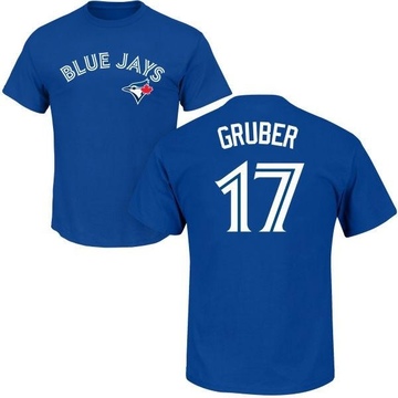 Men's Toronto Blue Jays Kelly Gruber ＃17 Roster Name & Number T-Shirt - Royal