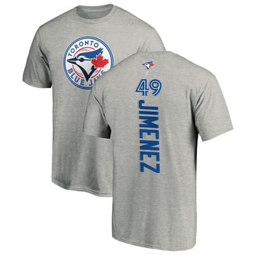 Men's Toronto Blue Jays Leo Jimenez ＃49 Backer T-Shirt Ash