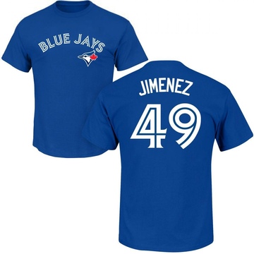 Men's Toronto Blue Jays Leo Jimenez ＃49 Roster Name & Number T-Shirt - Royal