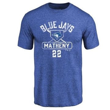 Men's Toronto Blue Jays Mike Matheny ＃22 Base Runner T-Shirt - Royal