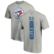 Men's Toronto Blue Jays Nick Robertson ＃52 Backer T-Shirt Ash