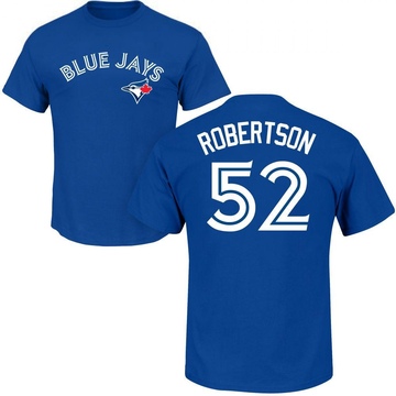 Men's Toronto Blue Jays Nick Robertson ＃52 Roster Name & Number T-Shirt - Royal