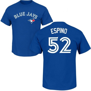 Men's Toronto Blue Jays Paolo Espino ＃52 Roster Name & Number T-Shirt - Royal