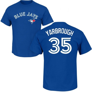 Men's Toronto Blue Jays Ryan Yarbrough ＃35 Roster Name & Number T-Shirt - Royal