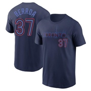 Men's Toronto Blue Jays Steward Berroa ＃37 2024 City Connect Name & Number T-Shirt - Navy