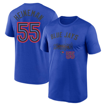 Men's Toronto Blue Jays Tyler Heineman ＃55 Legend 2024 City Connect T-Shirt - Royal