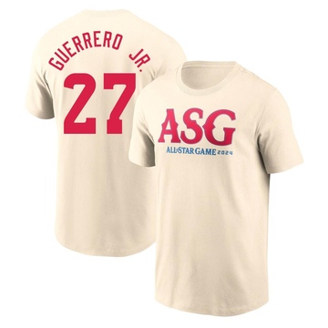 Men's Toronto Blue Jays Vladimir Guerrero Jr. ＃27 Game 2024 All-Star Collection Legend T-Shirt - Cream
