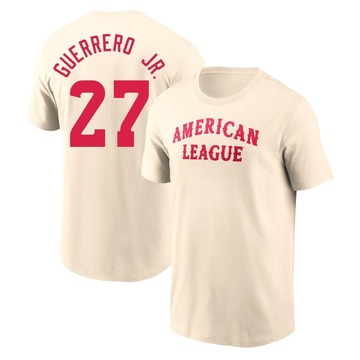 Men's Toronto Blue Jays Vladimir Guerrero Jr. ＃27 Game American League 2024 All-Star Team T-Shirt - Cream