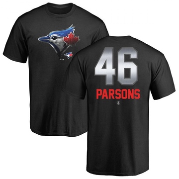 Men's Toronto Blue Jays Wes Parsons ＃46 Midnight Mascot T-Shirt - Black