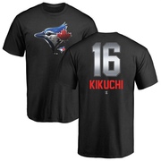 Men's Toronto Blue Jays Yusei Kikuchi ＃16 Midnight Mascot T-Shirt - Black