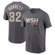 Men's Washington Nationals Aaron Barrett ＃32 2022 City Connect Name & Number T-Shirt - Gray