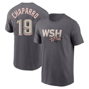 Men's Washington Nationals Andres Chaparro ＃19 2022 City Connect Name & Number T-Shirt - Gray