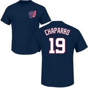 Men's Washington Nationals Andres Chaparro ＃19 Roster Name & Number T-Shirt - Navy