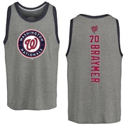 Men's Washington Nationals Ben Braymer ＃70 Backer Tank Top Ash