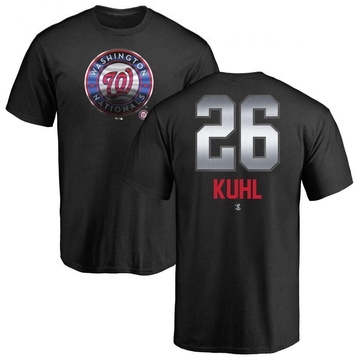 Men's Washington Nationals Chad Kuhl ＃26 Midnight Mascot T-Shirt - Black