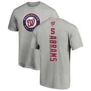 Men's Washington Nationals CJ Abrams ＃5 Backer T-Shirt Ash