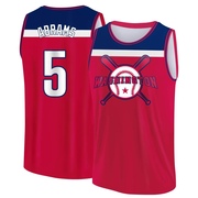 Men's Washington Nationals CJ Abrams ＃5 Legend Baseball Tank Top - Red/Navy