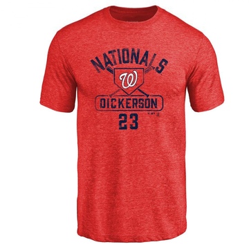 Men's Washington Nationals Corey Dickerson ＃23 Base Runner T-Shirt - Red