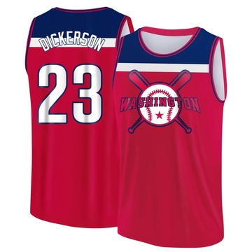 Men's Washington Nationals Corey Dickerson ＃23 Legend Baseball Tank Top - Red/Navy