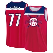 Men's Washington Nationals Cory Abbott ＃77 Legend Baseball Tank Top - Red/Navy