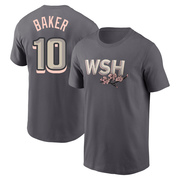 Men's Washington Nationals Darren Baker ＃10 2022 City Connect Name & Number T-Shirt - Gray