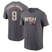 Men's Washington Nationals Dee Strange-Gordon ＃9 2022 City Connect Name & Number T-Shirt - Gray