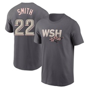 Men's Washington Nationals Dominic Smith ＃22 2022 City Connect Name & Number T-Shirt - Gray