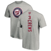 Men's Washington Nationals Dylan Crews ＃3 Backer T-Shirt Ash