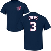 Men's Washington Nationals Dylan Crews ＃3 Roster Name & Number T-Shirt - Navy