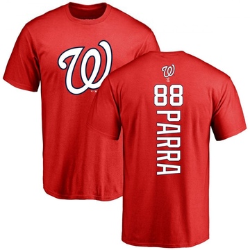 Men's Washington Nationals Gerardo Parra ＃88 Backer T-Shirt - Red