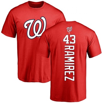 Men's Washington Nationals Harold Ramirez ＃43 Backer T-Shirt - Red