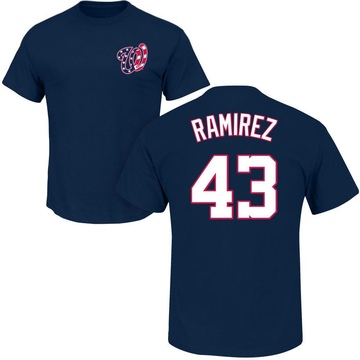 Men's Washington Nationals Harold Ramirez ＃43 Roster Name & Number T-Shirt - Navy