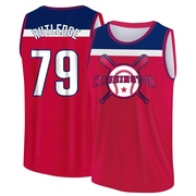 Men's Washington Nationals Jackson Rutledge ＃79 Legend Baseball Tank Top - Red/Navy