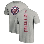 Men's Washington Nationals Jackson Tetreault ＃72 Backer T-Shirt Ash