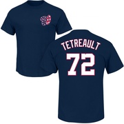 Men's Washington Nationals Jackson Tetreault ＃72 Roster Name & Number T-Shirt - Navy