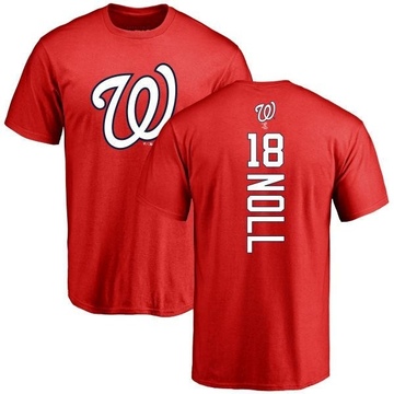 Men's Washington Nationals Jake Noll ＃18 Backer T-Shirt - Red