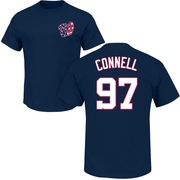 Men's Washington Nationals Justin Connell ＃97 Roster Name & Number T-Shirt - Navy