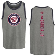 Men's Washington Nationals Luis Garcia Jr. ＃2 Backer Tank Top Ash