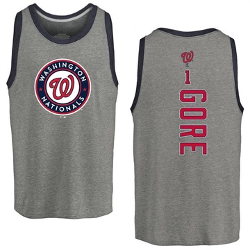 Men's Washington Nationals MacKenzie Gore ＃1 Backer Tank Top Ash