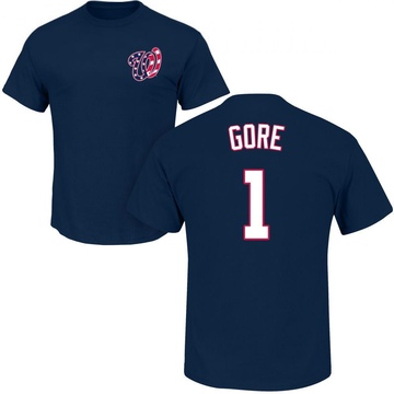 Men's Washington Nationals MacKenzie Gore ＃1 Roster Name & Number T-Shirt - Navy