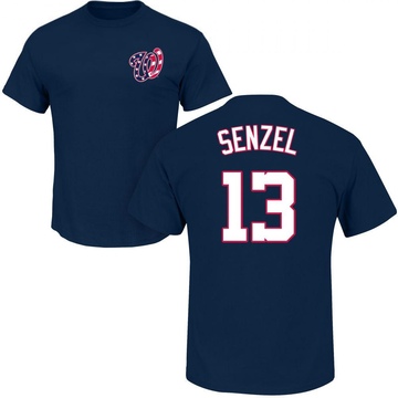 Men's Washington Nationals Nick Senzel ＃13 Roster Name & Number T-Shirt - Navy