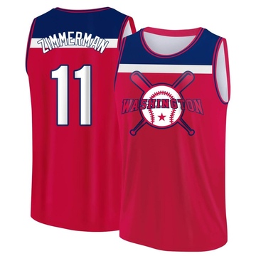 Men's Washington Nationals Ryan Zimmerman ＃11 Legend Baseball Tank Top - Red/Navy