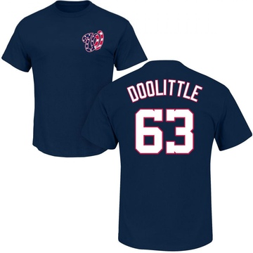 Men's Washington Nationals Sean Doolittle ＃63 Roster Name & Number T-Shirt - Navy