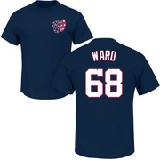 Men's Washington Nationals Thaddeus Ward ＃68 Roster Name & Number T-Shirt - Navy