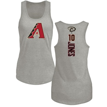 Women's Arizona Diamondbacks Adam Jones ＃10 Backer Tank Top Ash