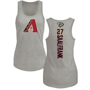 Women's Arizona Diamondbacks Andrew Saalfrank ＃27 Backer Tank Top Ash