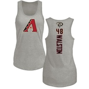 Women's Arizona Diamondbacks Blake Walston ＃48 Backer Tank Top Ash