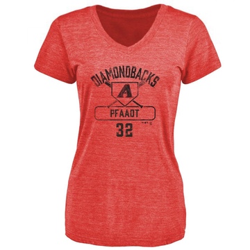 Women's Arizona Diamondbacks Brandon Pfaadt ＃32 Base Runner T-Shirt - Red