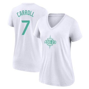 Women's Arizona Diamondbacks Corbin Carroll ＃7 Game 2023 All-Star Name & Number T-Shirt - White